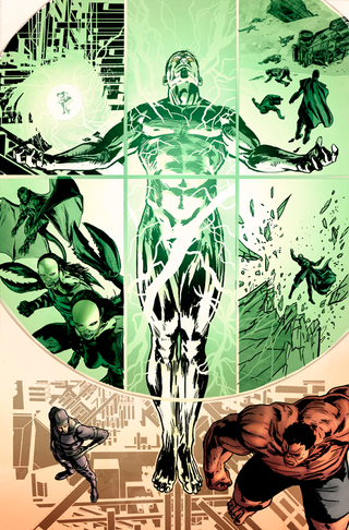 Illustration for article titled See Machine Man use his head (literally) in this exclusive art preview of Marvel's Hulk!